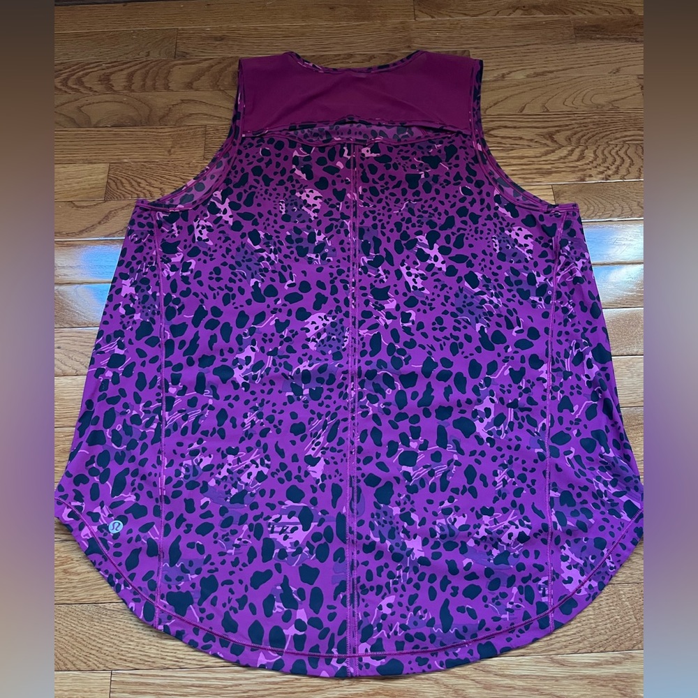 Lululemon leopard print sculpt tank